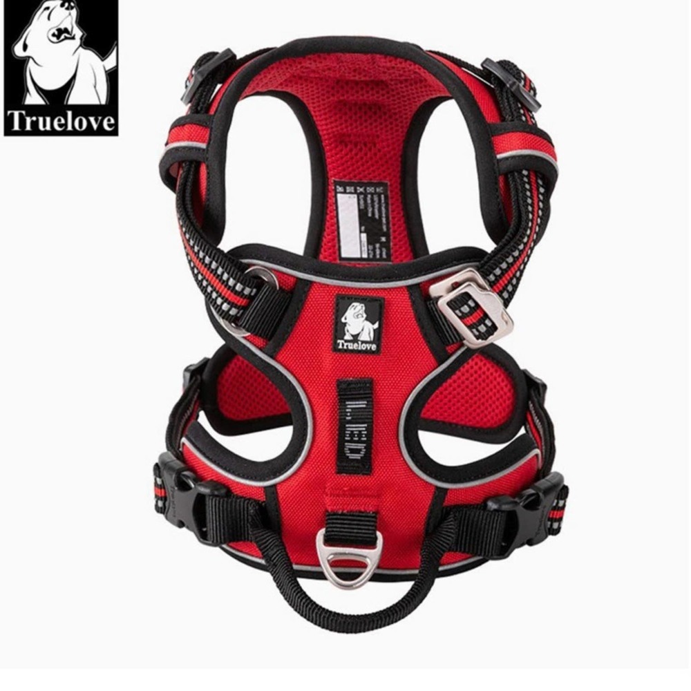 TrueLove Red No Pull Reflective Dog Harness - Sz L
